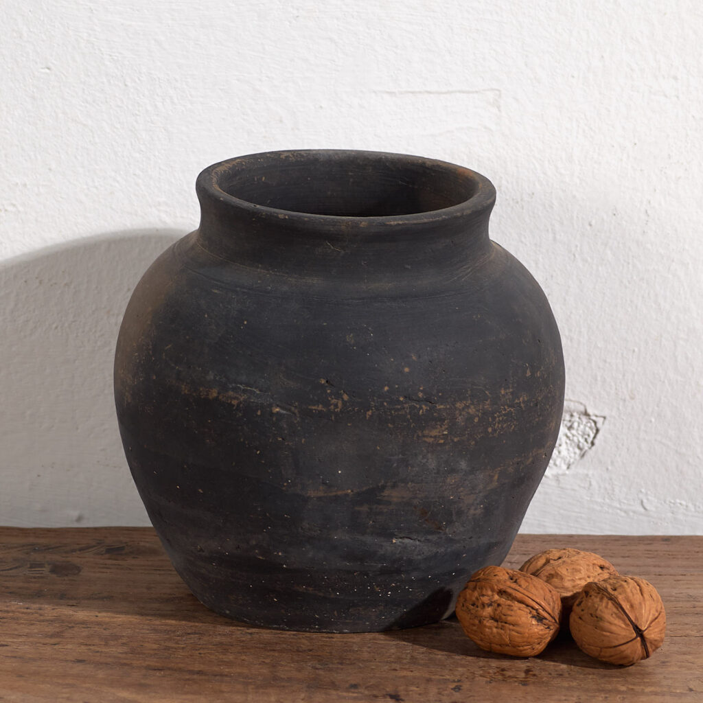 Pequeño jarrón antiguo de cerámica (c.1900) #13