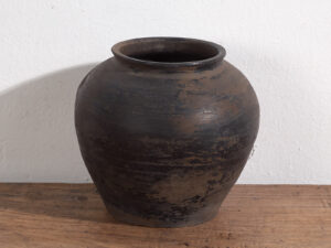 Jarrón asiático antiguo de estilo wabi sabi (c.1900) #14