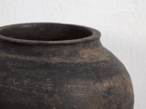 Jarrón antiguo de cerámica de estilo wabi sabi (c.1900) #4