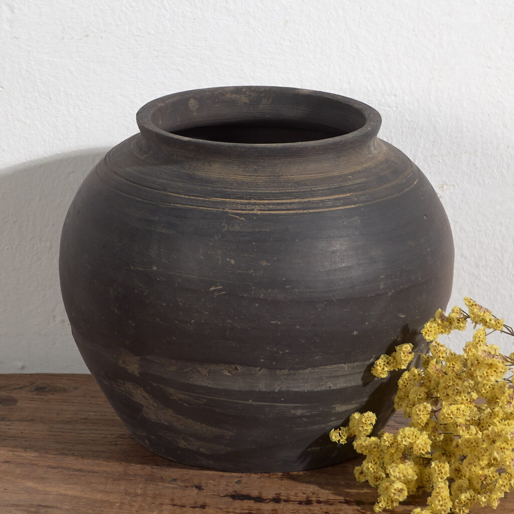 Vase ancien en céramique asiatique (c.1900) #16