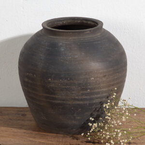 Antiguo jarrón de cerámica (c.1900) #18