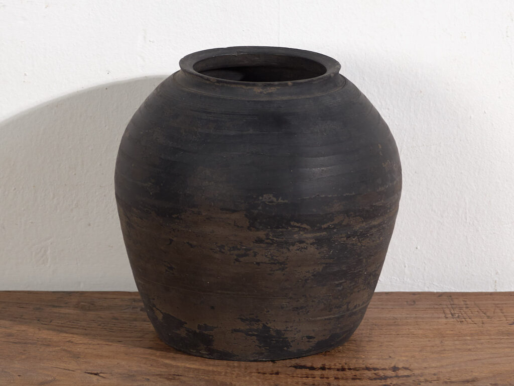Jarrón antiguo de estilo wabi sabi (c.1900) #8