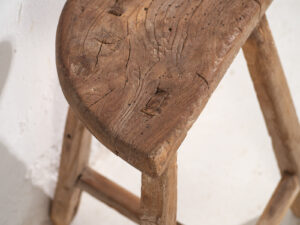 Antiguo taburete primitivo (c.1900) #5