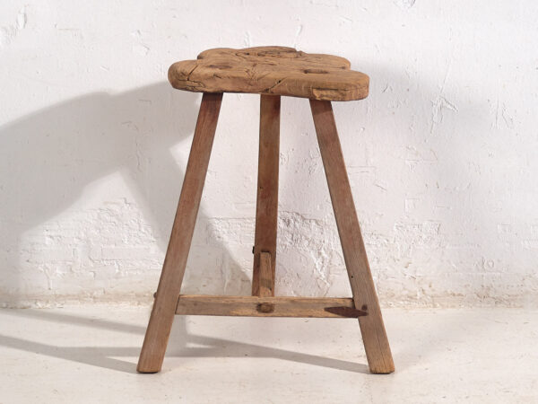 Antiguo taburete de estilo wabi sabi (c.1900) #8
