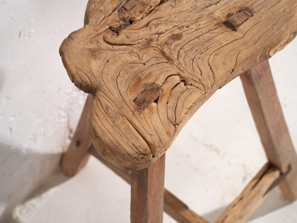 Antiguo taburete de estilo wabi sabi (c.1900) #8