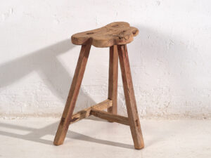 Antique wabi sabi style stool (c.1900) #8