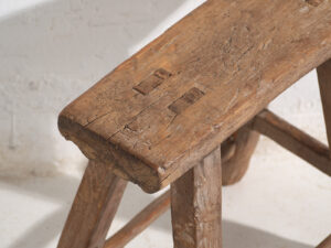 Pareja de taburetes antiguos (c.1900). Conjunto de 2 piezas #1