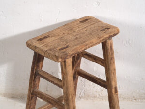 Pareja de taburetes antiguos para mesitas de noche (c.1900). Conjunto de 2 piezas #3