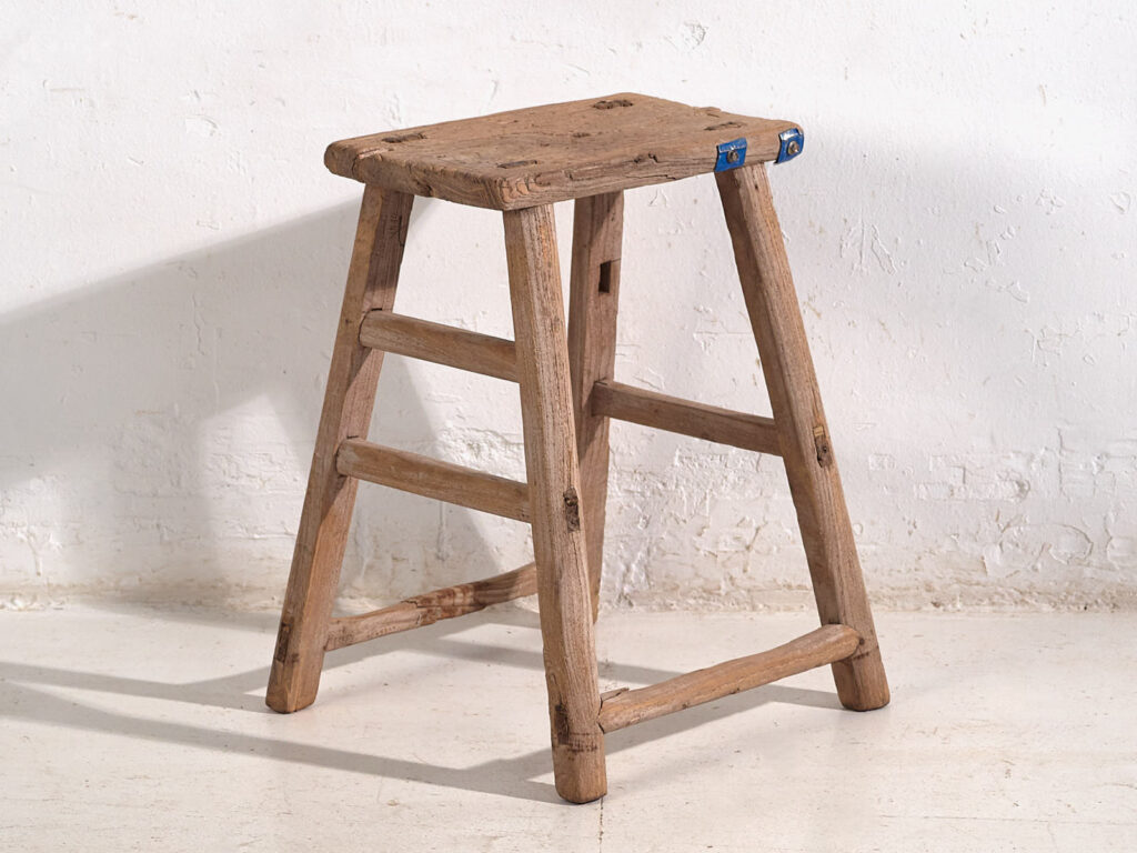 Pareja de taburetes antiguos para mesitas de noche (c.1900). Conjunto de 2 piezas #3