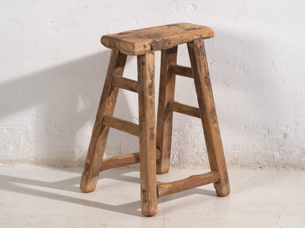 Antique Asian stools (c.1900). Set of two pieces #4