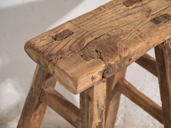 Antique Asian stools (c.1900). Set of two pieces #4