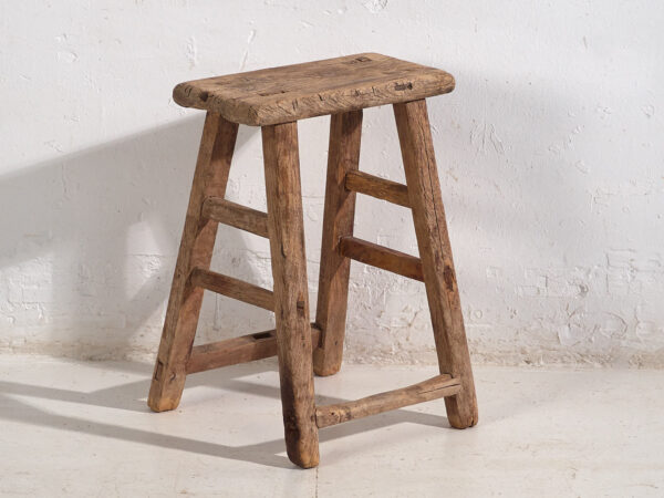 Antique Asian stools (c.1900). Set of two pieces #4