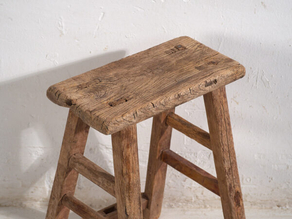 Antique Asian stools (c.1900). Set of two pieces #4
