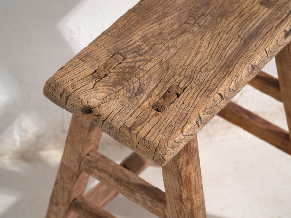 Antique Asian stools (c.1900). Set of two pieces #4