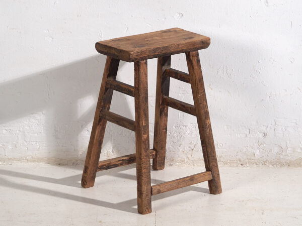 Pair of Antique oriental stools (c.1900) #7
