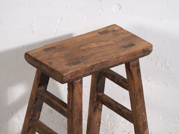 Pair of Antique oriental stools (c.1900) #7