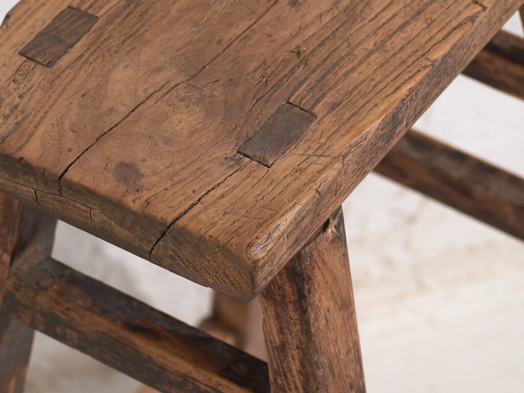 Taburetes orientales antiguos (c.1900). Conjunto de 2 piezas #7