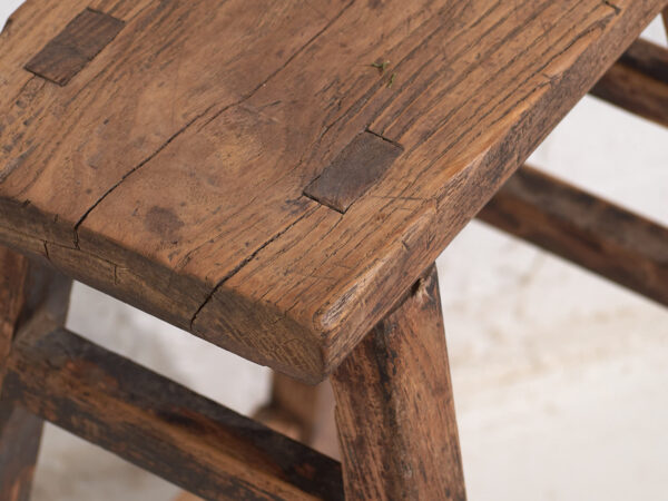 Pair of Antique oriental stools (c.1900) #7