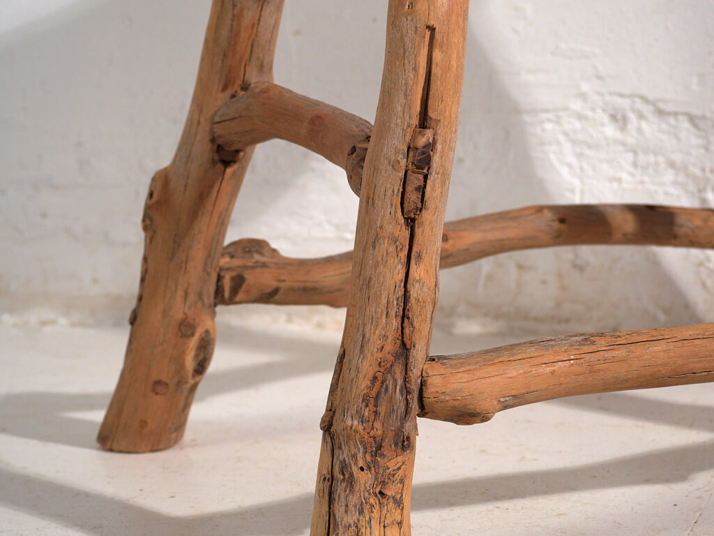 Antique wabi sabi style stool (c.1900) #3