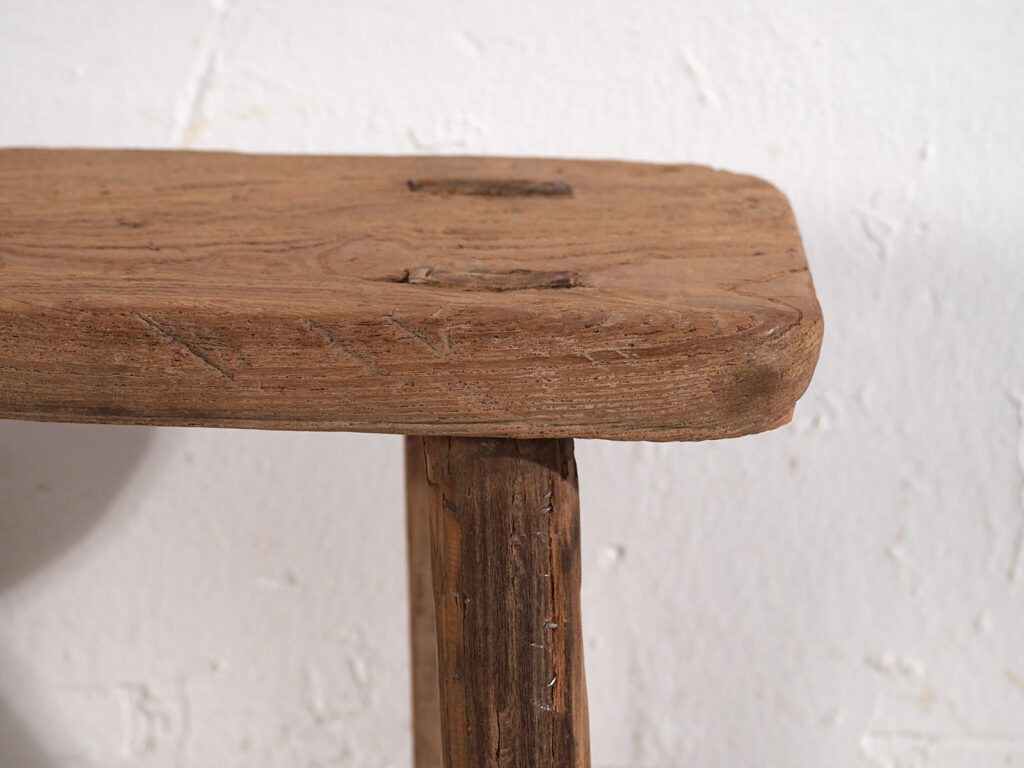 Tabouret rectangulaire ancien (c.1900) #4