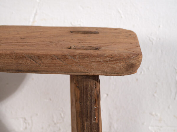 Taburete rectangular antiguo (c.1900) #4