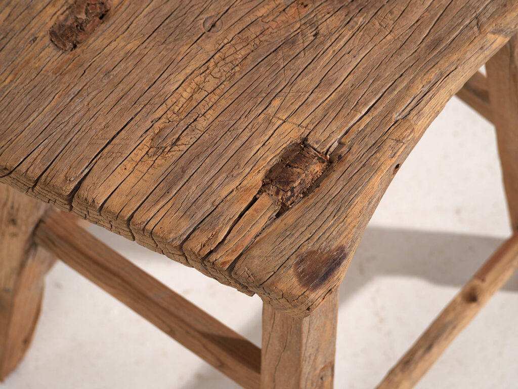 Antique primitive style stool (c.1900) #5