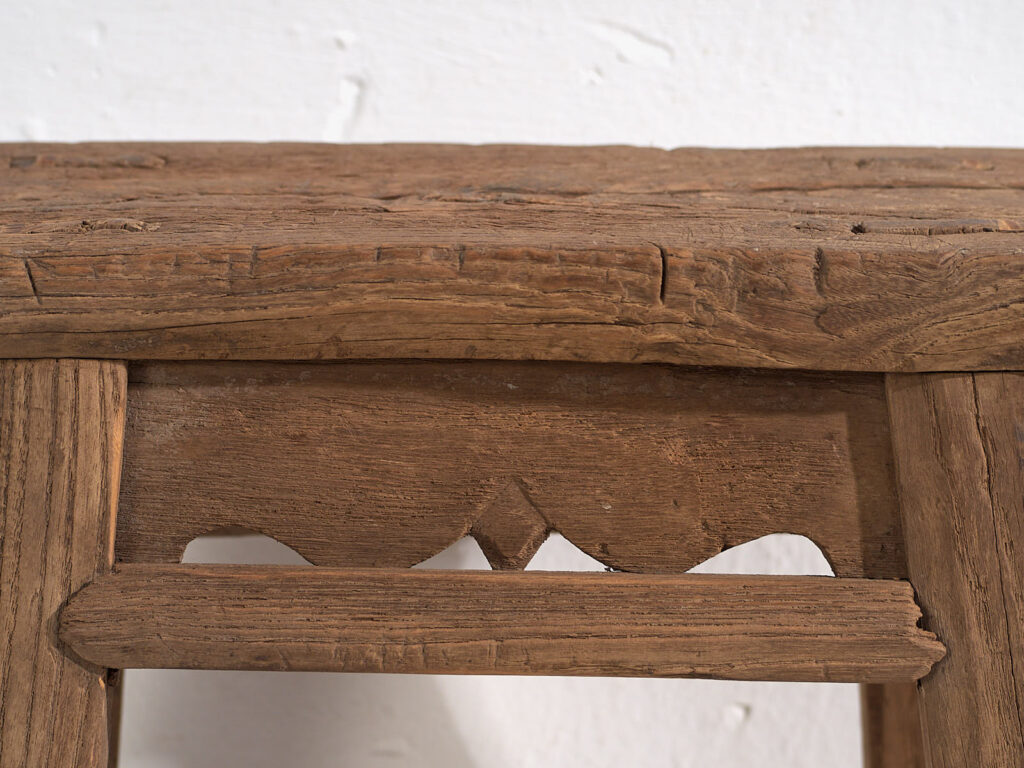 Taburete asiático antiguo (c.1900) #8