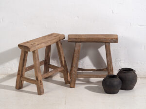 Pareja de taburetes antiguos (c.1900). Conjunto de 2 piezas #1