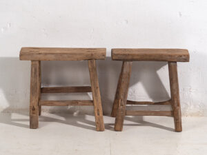 Pareja de taburetes antiguos (c.1900). Conjunto de 2 piezas #1