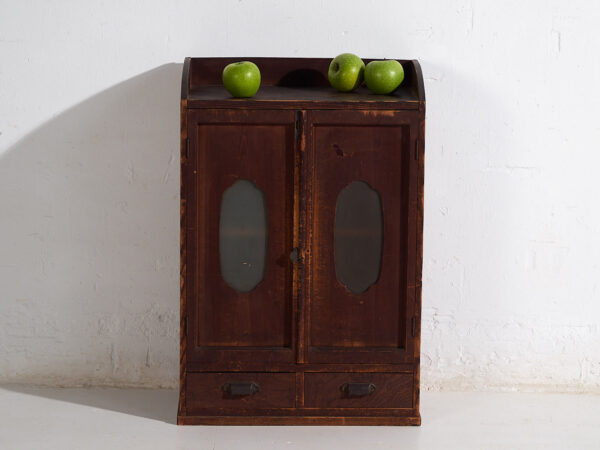 Mueble auxiliar japonés kodansu con puertas acristaladas, periodo Taishō–Showa temprano (c. 1915–1940) #30