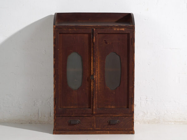 Mueble auxiliar japonés kodansu con puertas acristaladas, periodo Taishō–Showa temprano (c. 1915–1940) #30