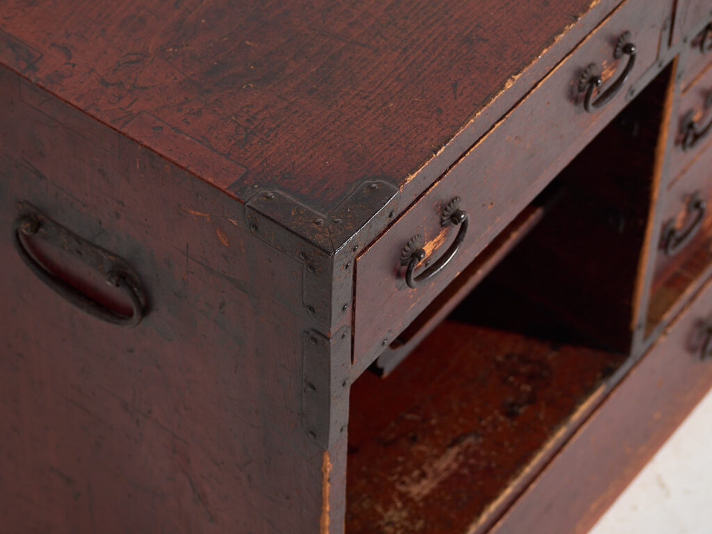 Choba-dansu japonés antiguo en madera de cedro, periodo Meiji/Taishō (c. 1890–1920) #45