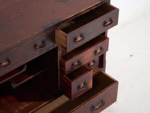 Choba-dansu japonés antiguo en madera de cedro, periodo Meiji/Taishō (c. 1890–1920) #45