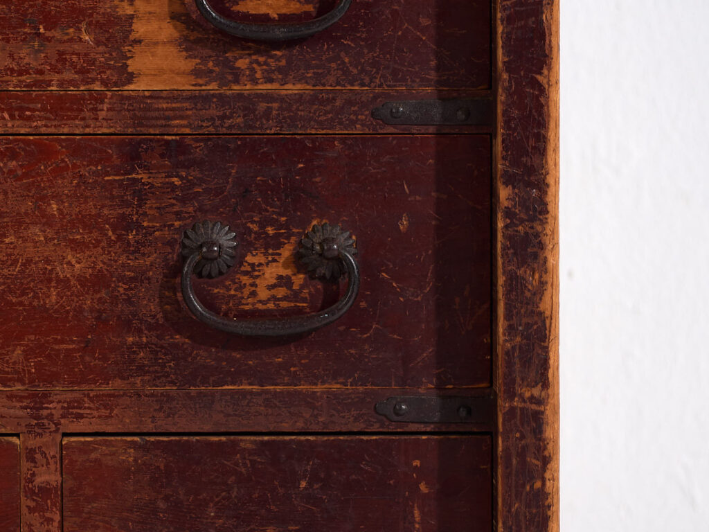 Choba-dansu japonés antiguo en madera de cedro, periodo Meiji/Taishō (c. 1890–1920) #45