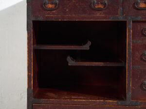 Choba-dansu japonés antiguo en madera de cedro, periodo Meiji/Taishō (c. 1890–1920) #45