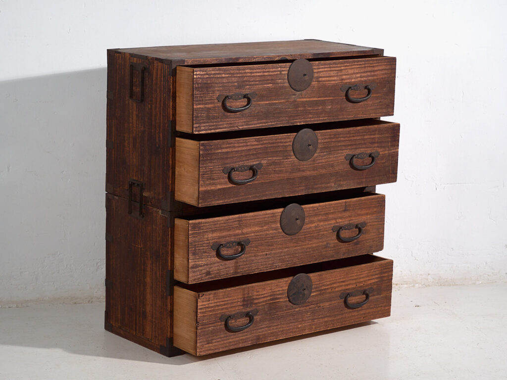 Cómoda japonesa Tansu antigua- Periodo Meiji / Taishō (c.1868-1926) #5