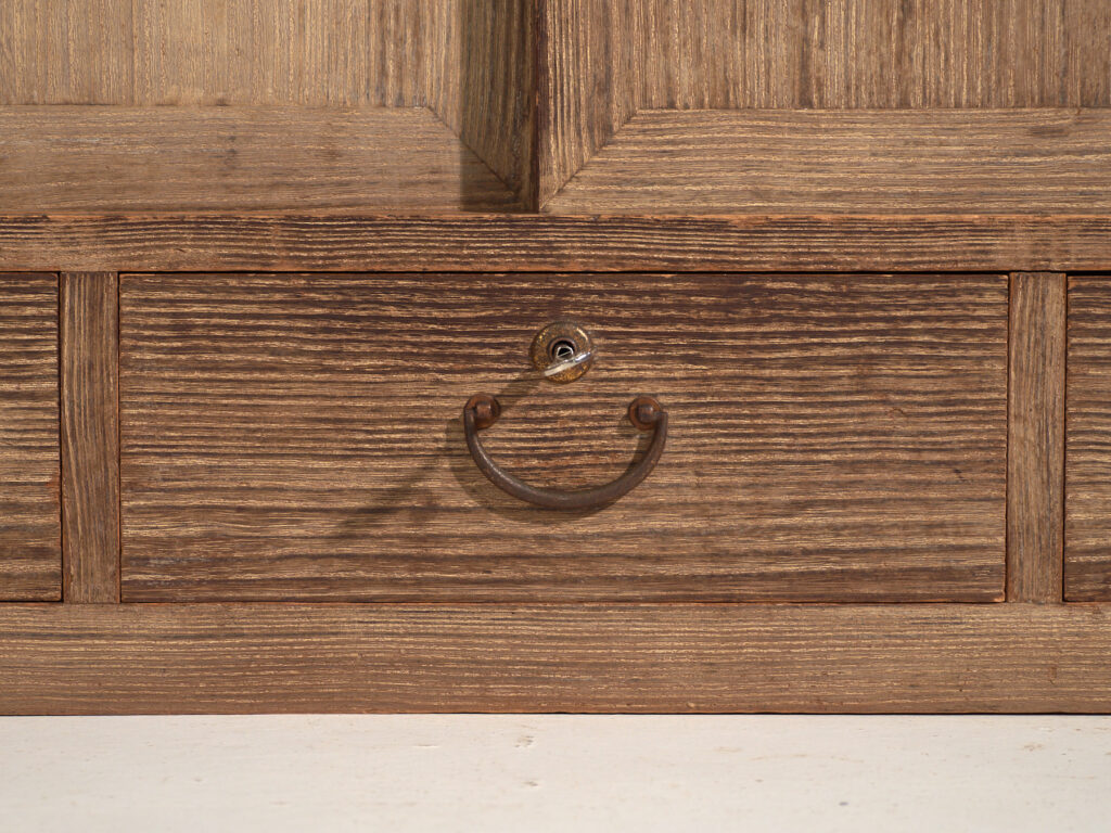 Armario bajo con puertas correderas antiguo - Periodo Taishō / Showa (c.1920-1970) #9