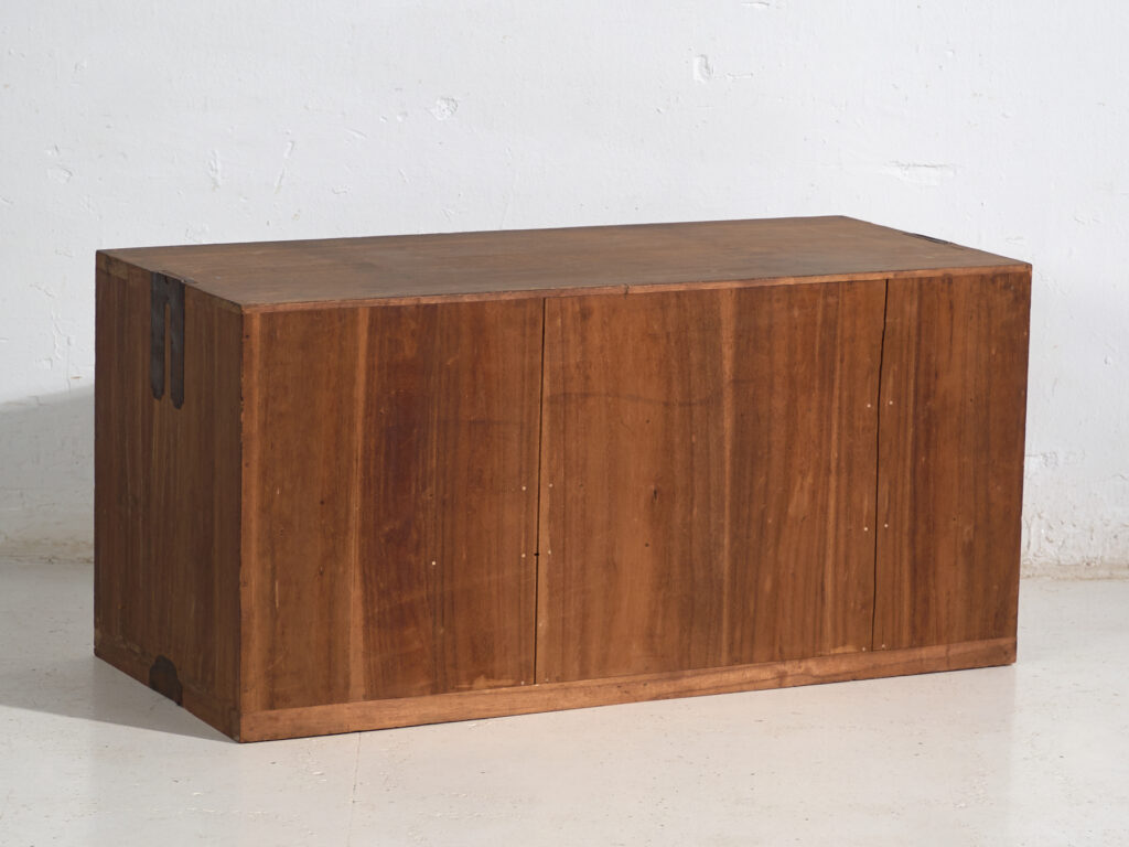 Armario bajo con puertas correderas antiguo - Periodo Taishō / Showa (c.1920-1970) #9