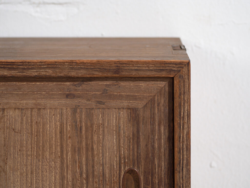 Armario bajo con puertas correderas antiguo - Periodo Taishō / Showa (c.1920-1970) #9