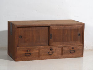 Tansu bajo antiguo - Periodo Taishō / Showa (c.1920-1970) #7