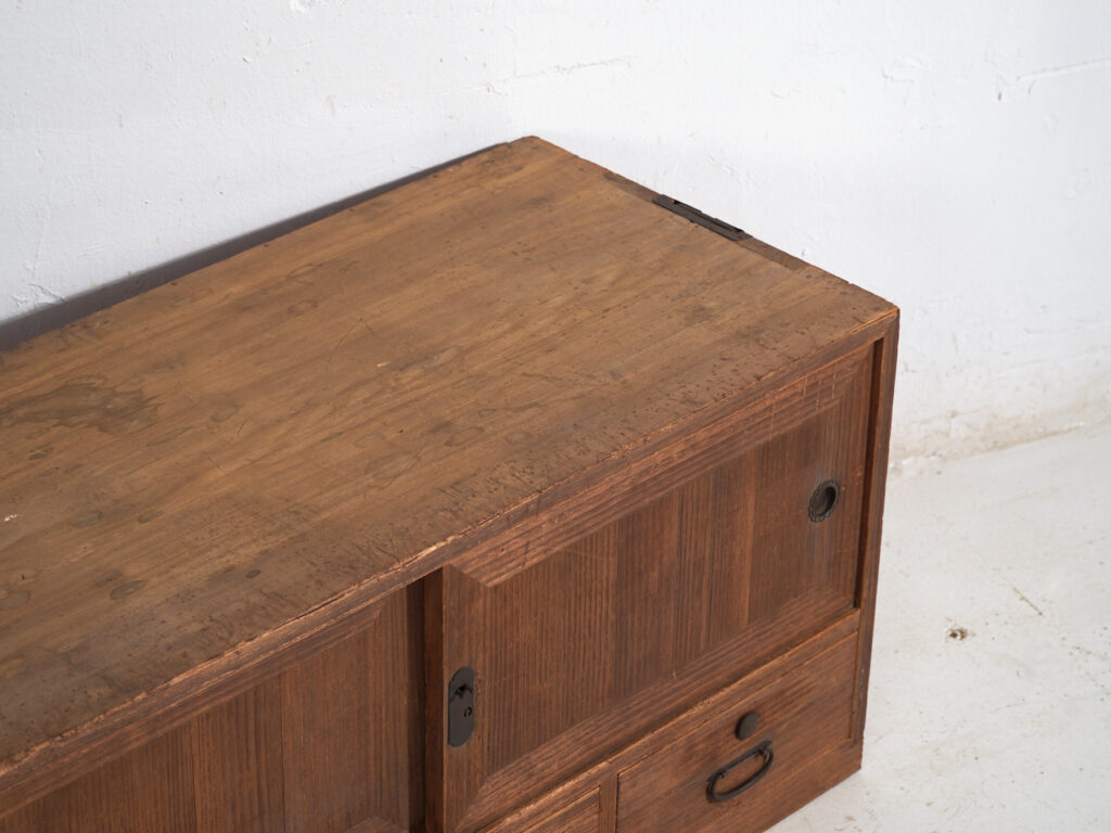 Tansu bajo antiguo - Periodo Taishō / Showa (c.1920-1970) #7