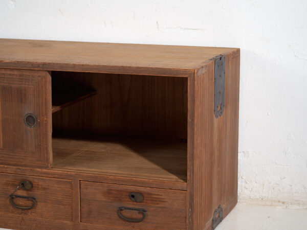 Tansu bajo antiguo - Periodo Taishō / Showa (c.1920-1970) #7