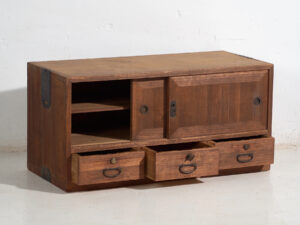 Tansu bajo antiguo - Periodo Taishō / Showa (c.1920-1970) #7