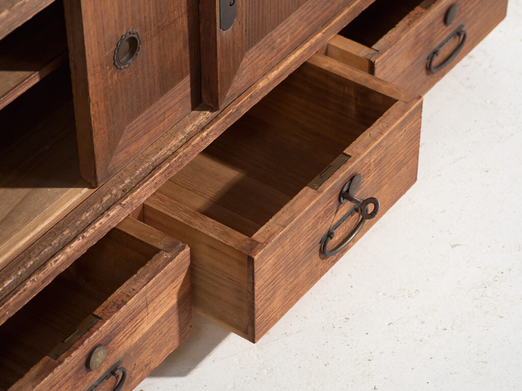 Tansu bajo antiguo - Periodo Taishō / Showa (c.1920-1970) #7