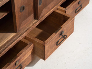 Tansu bajo antiguo - Periodo Taishō / Showa (c.1920-1970) #7