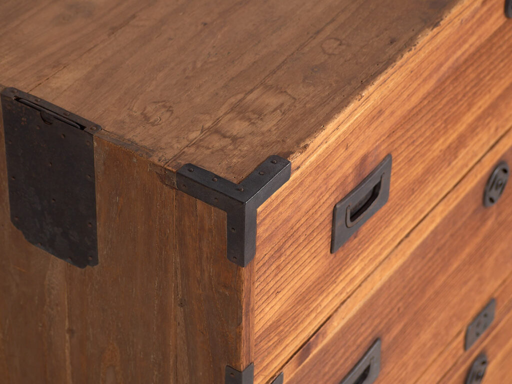Cómoda antigua japonesa Tansu de comerciante - Periodo Taishō / Showa (c.1912-1945) #36