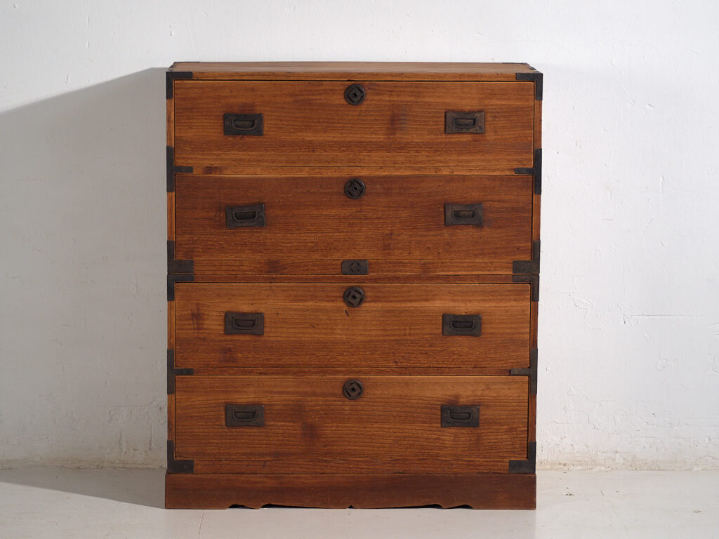 Cómoda antigua japonesa Tansu de comerciante - Periodo Taishō / Showa (c.1912-1945) #36