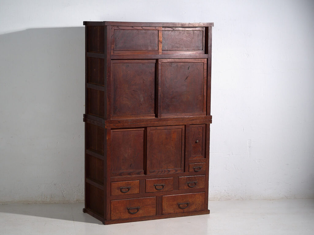 Armario Mizuya tansu japonés antiguo - Periodo Taishō / Showa (c.1912-1945) #38