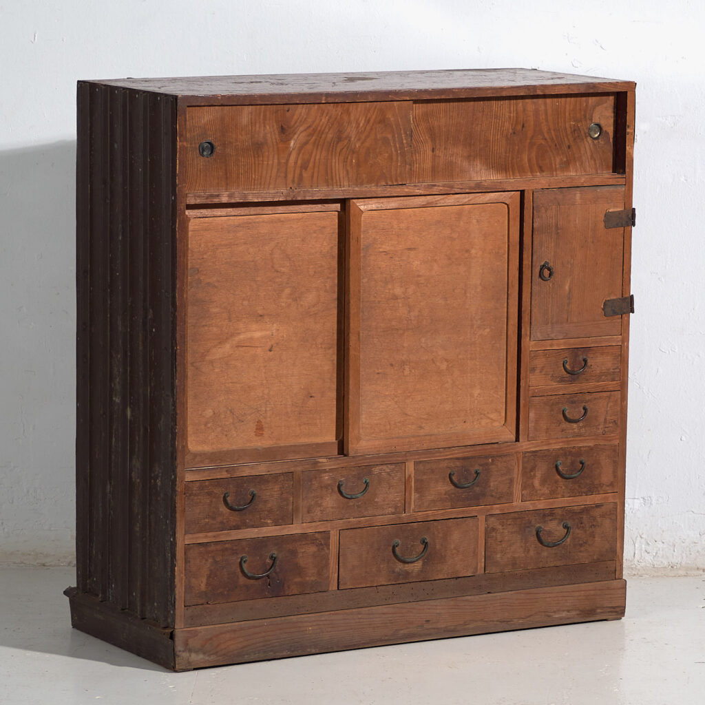 Cómoda de almacenamiento japonesa antigua - Periodo Meiji (c.1868-1912) #48