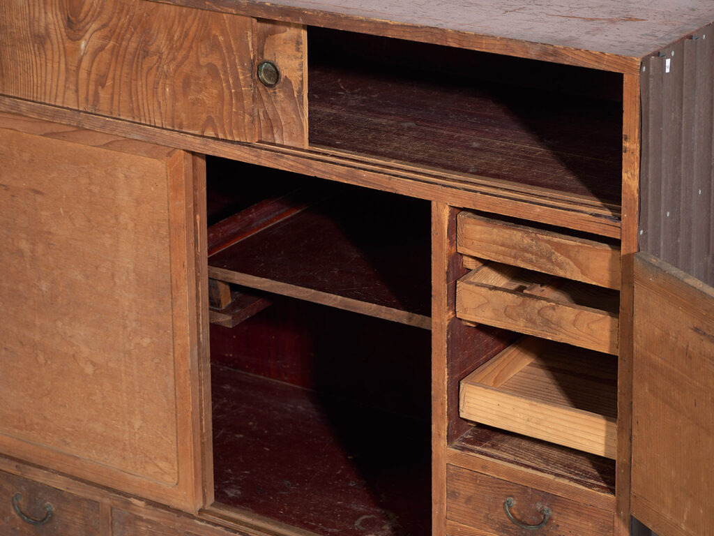 Cómoda de almacenamiento japonesa antigua - Periodo Meiji (c.1868-1912) #48